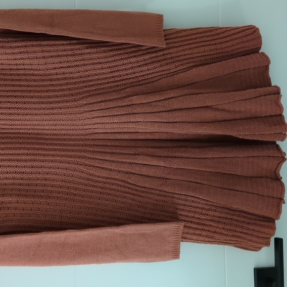 Soft SurroundingsSuzette sequin long line Asymmetrical open front cardigan Large - Picture 8 of 8